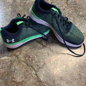 Size 5Y boys Under Armour shoes